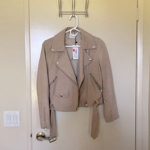 SHEIKE Suede Biker Jacket - size 8